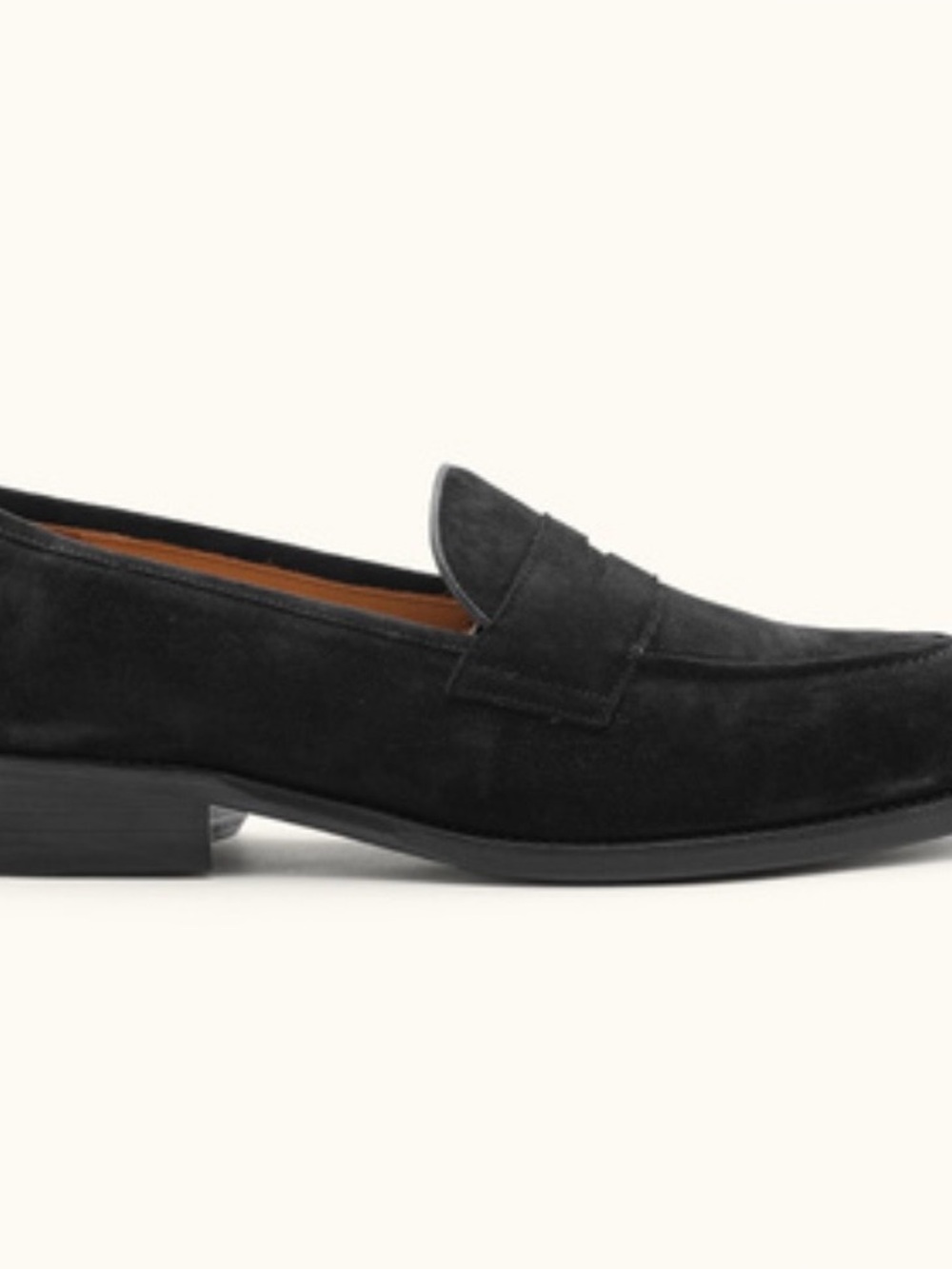 Salvatore Ferragamo Black Suede Sophisticated Penny Style Flat Loafers 5B.